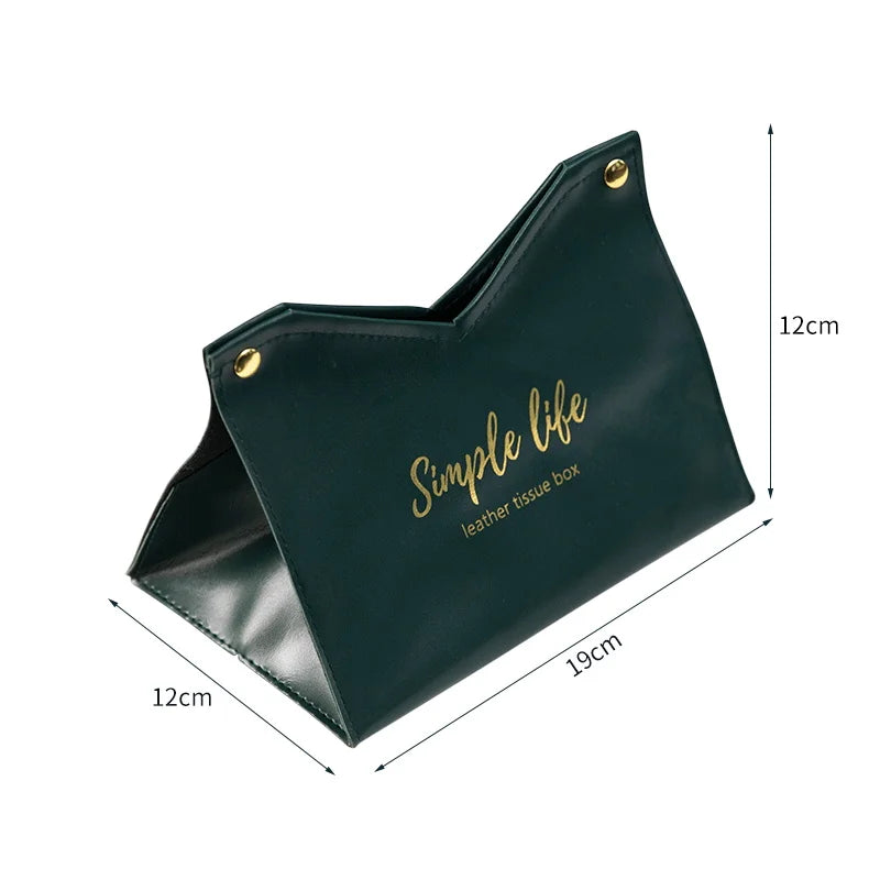 Boite à lingettes en cuir PU