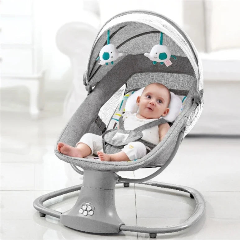 Chaise balançoire électrique multifonction 3 en 1 pour bébé