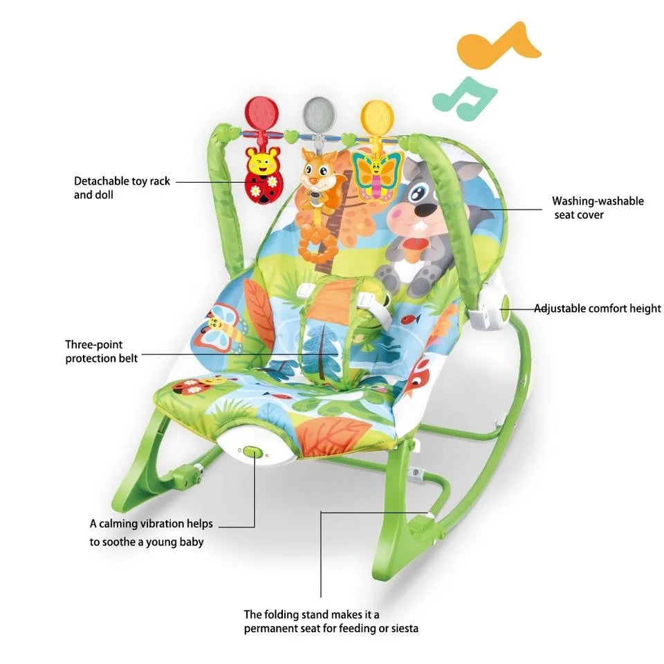 Chaise balançoire musicale pour bébé