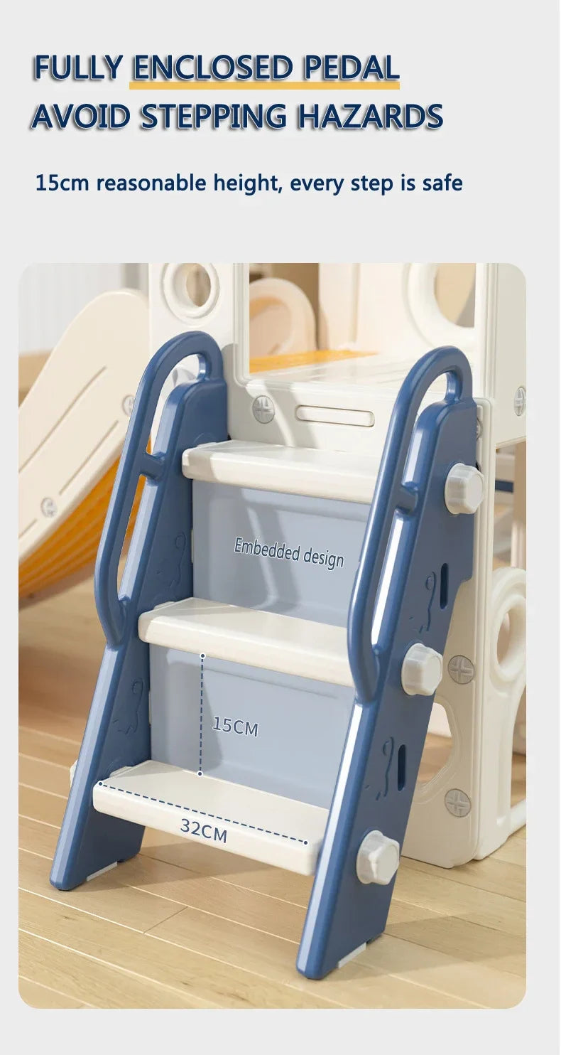 Chaise balançoire pour bébé - 3IN1 Blue slide