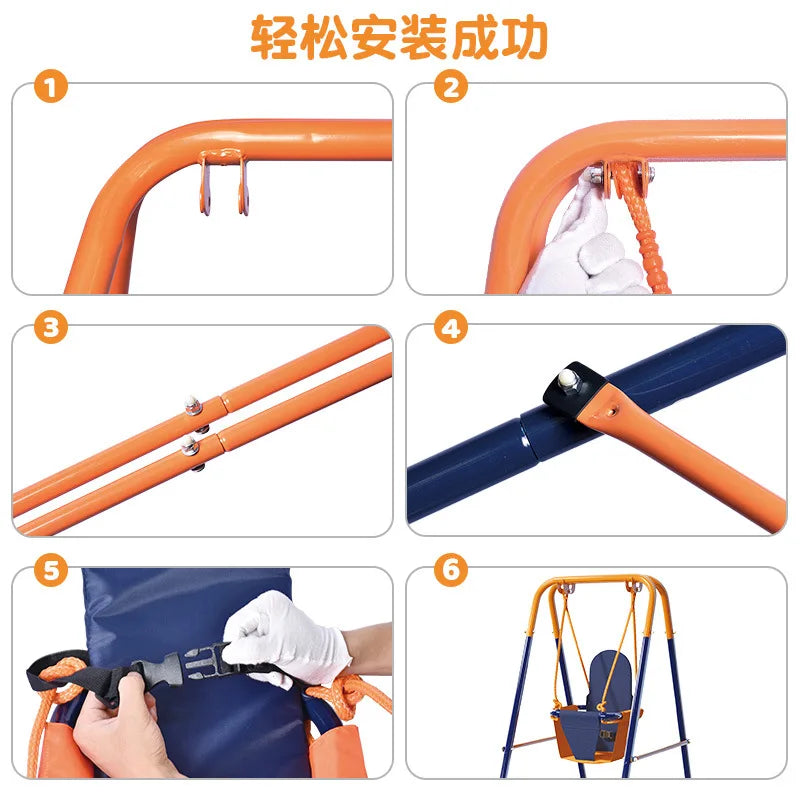 Chaise balançoire pour bébé - BLUE