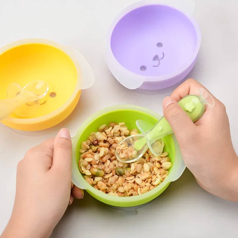 Ensemble d’alimentation en silicone pour bébé