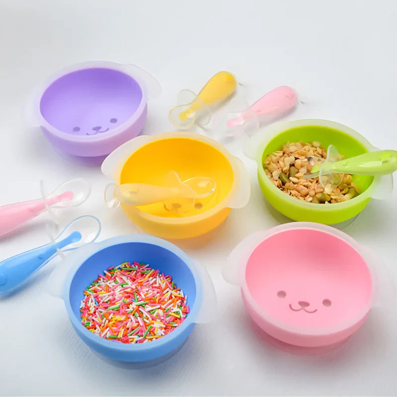 Ensemble d’alimentation en silicone pour bébé