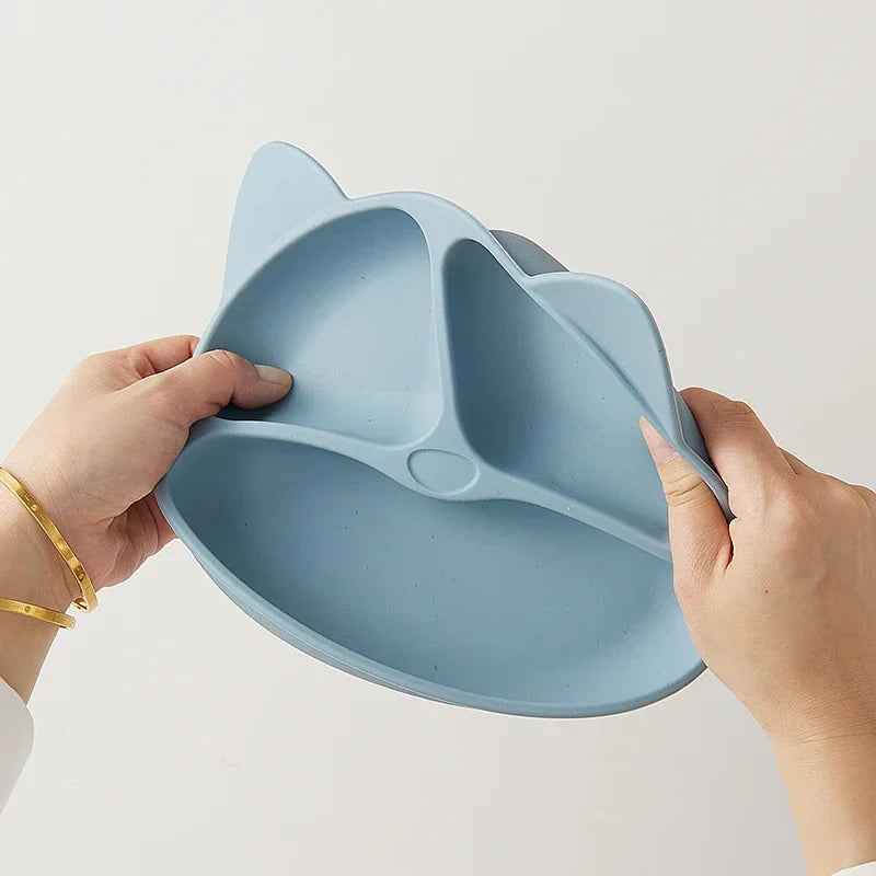 Ensemble de vaisselle en forme visage d’ours pour enfants