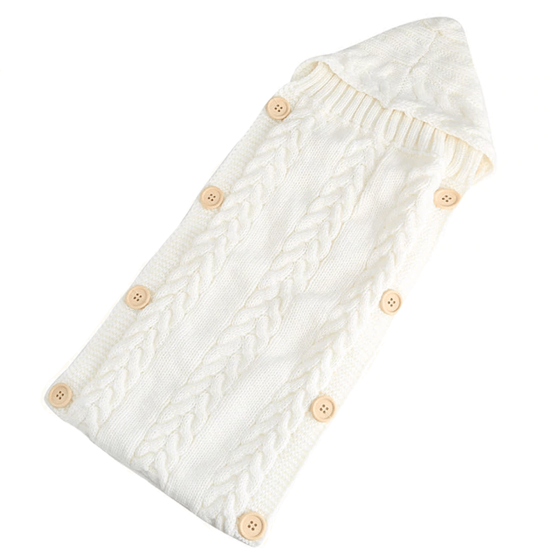 Gigoteuse bébé tricot blanc | Couleur bébé™
