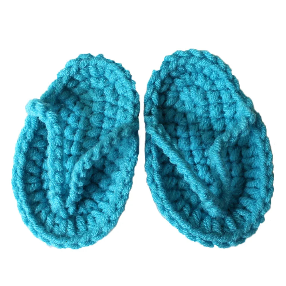 Mini pantoufles au crochet pour nouveau-né