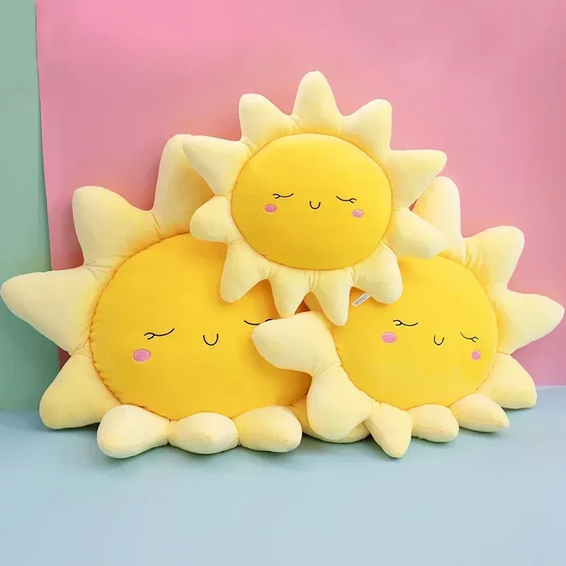Oreiller en peluche arc-en-ciel pour enfants