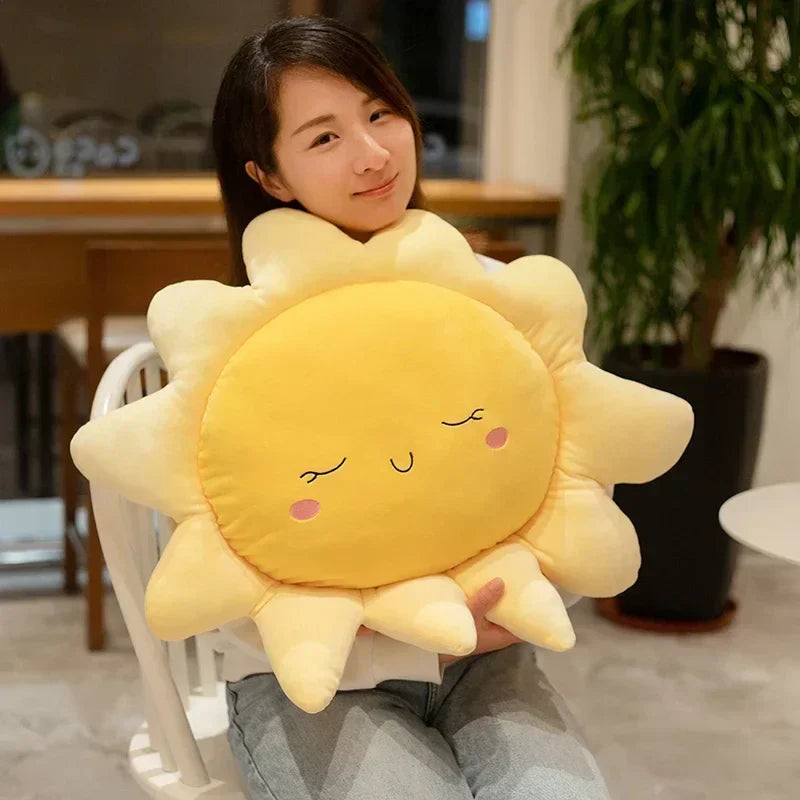 Oreiller en peluche arc-en-ciel pour enfants