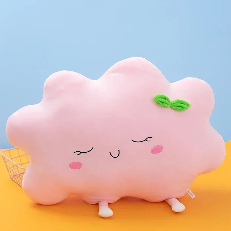 Oreiller en peluche arc-en-ciel pour enfants