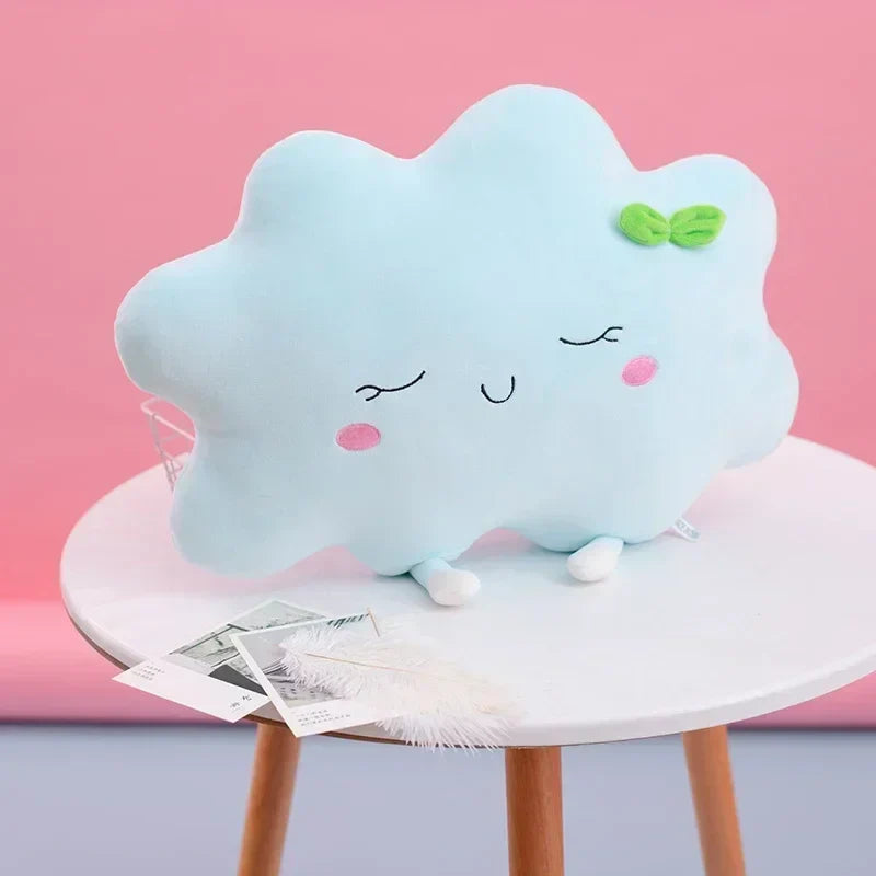 Oreiller en peluche arc-en-ciel pour enfants