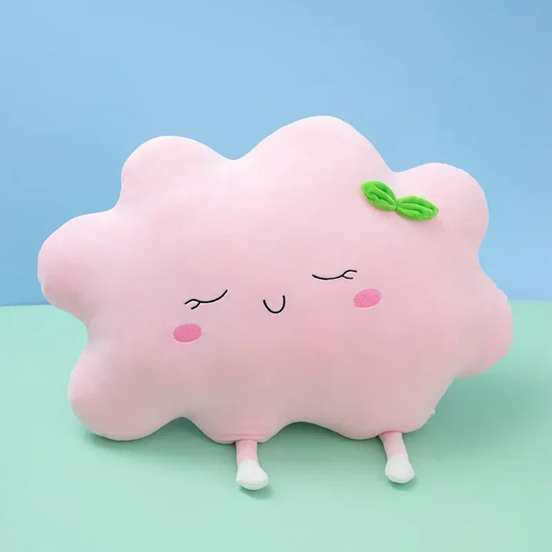 Oreiller en peluche arc-en-ciel pour enfants