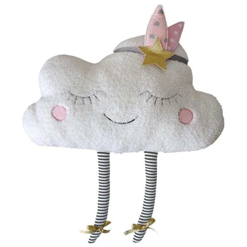 Oreiller en peluche nuage pour enfants