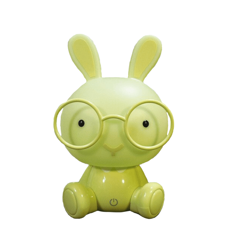 Veilleuse bébé lapin lunette vert | Couleur bébé™