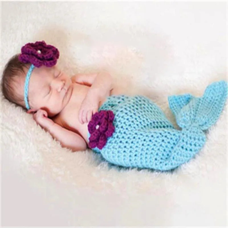Vêtements de photographie de sirène pour enfants