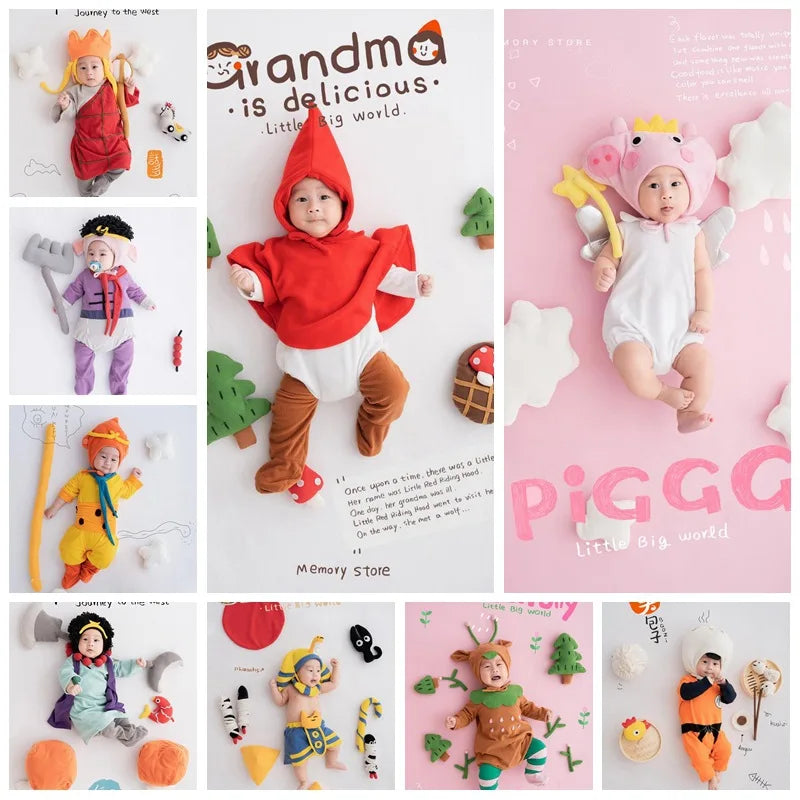 Vêtements de photographie de thème de cinéma pour enfants