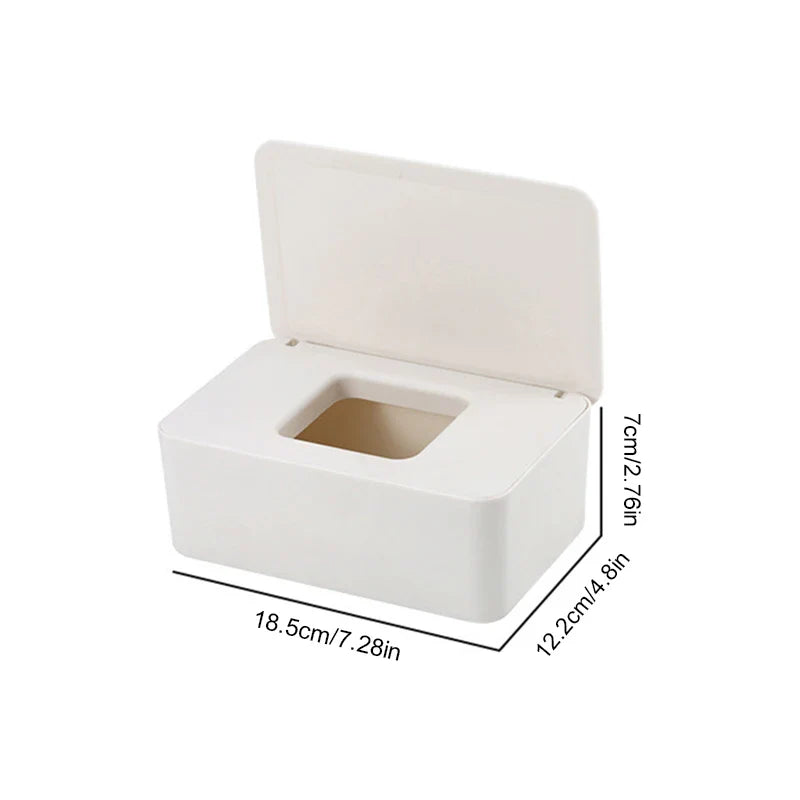 Boîte à lingettes bébé avec couvercle