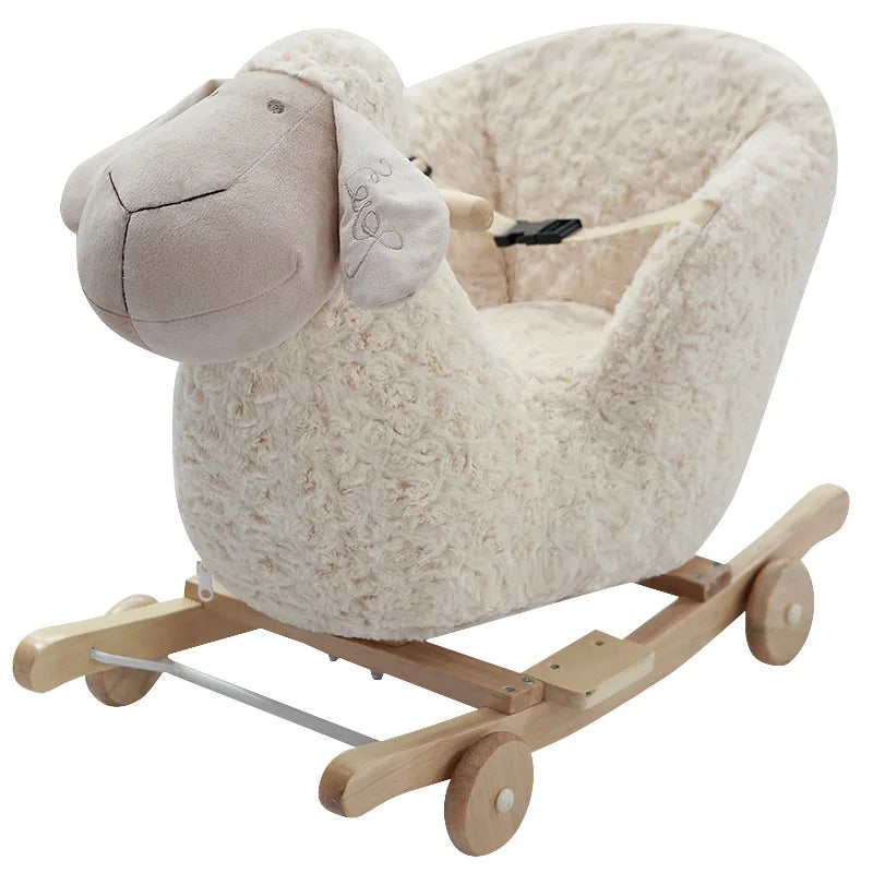Chaise balançoire à chevale musicale pour bébé