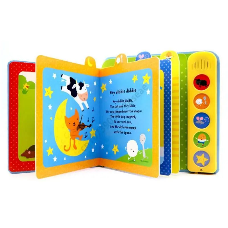 Comptines bruyantes - livre d’images d’activités en anglais pour bébé - 1 book