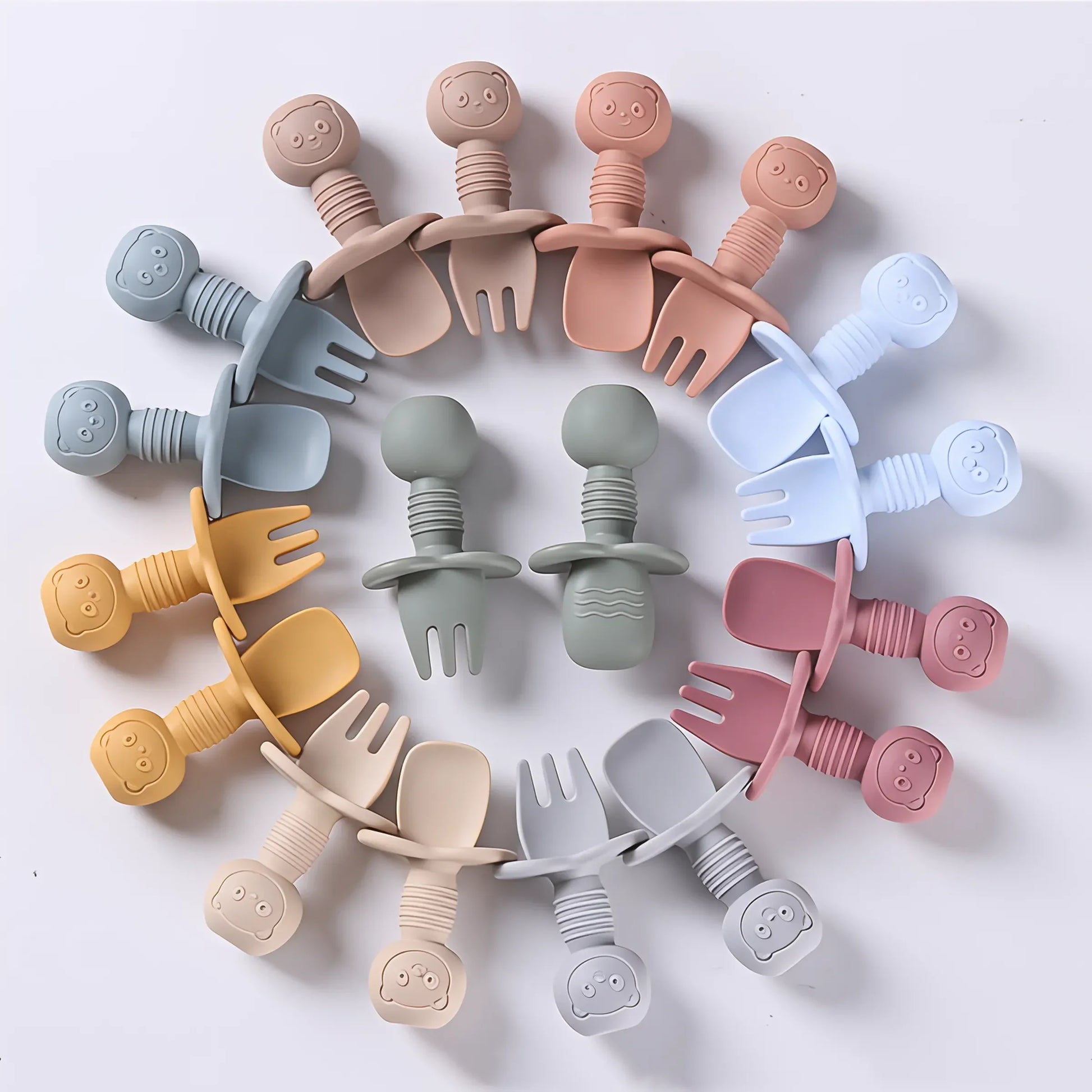 Couverts en silicone pour enfants