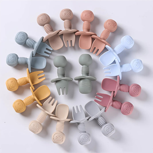 Couverts en silicone pour enfants
