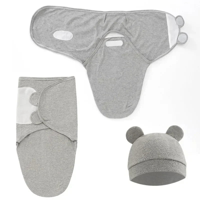 Couverture bébé d’emmaillotage en coton