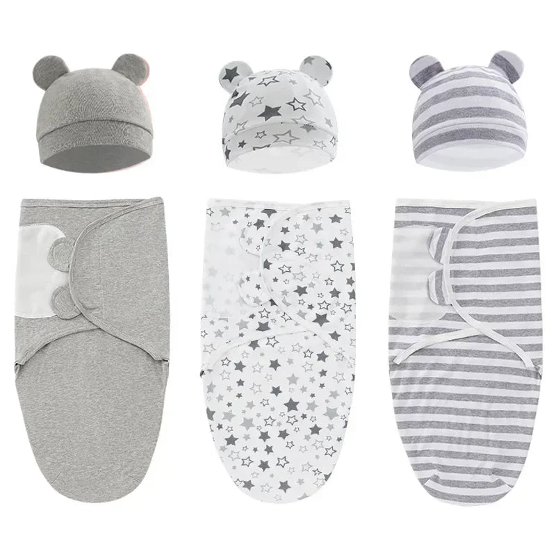 Couverture bébé d’emmaillotage en coton