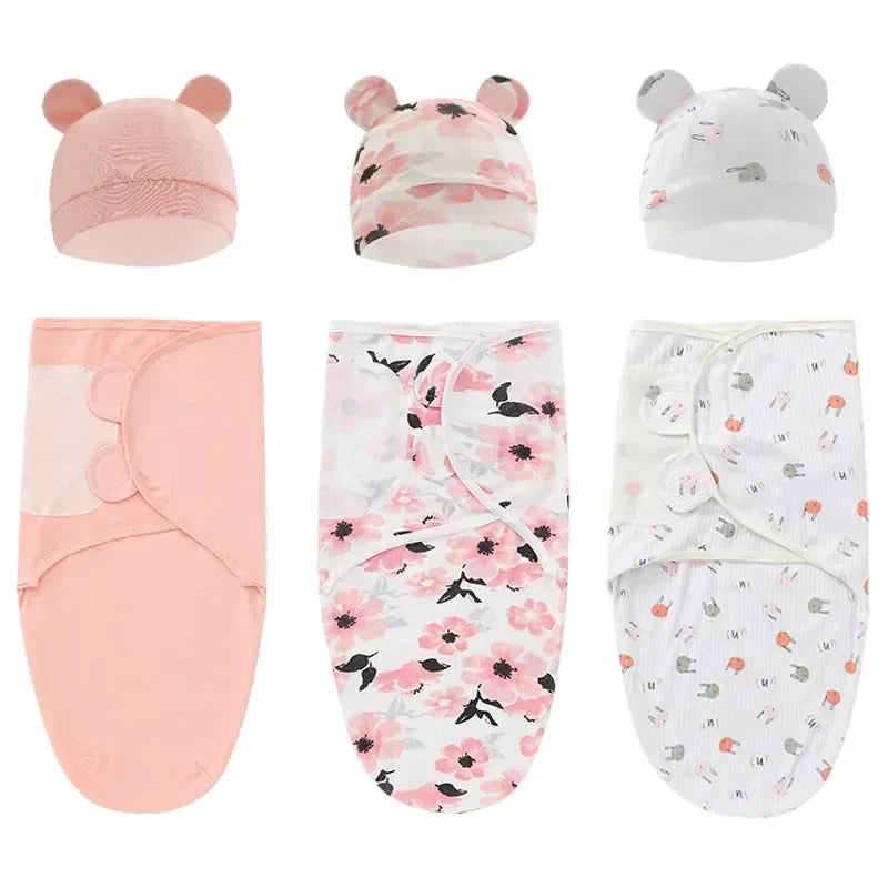 Couverture bébé d’emmaillotage en coton