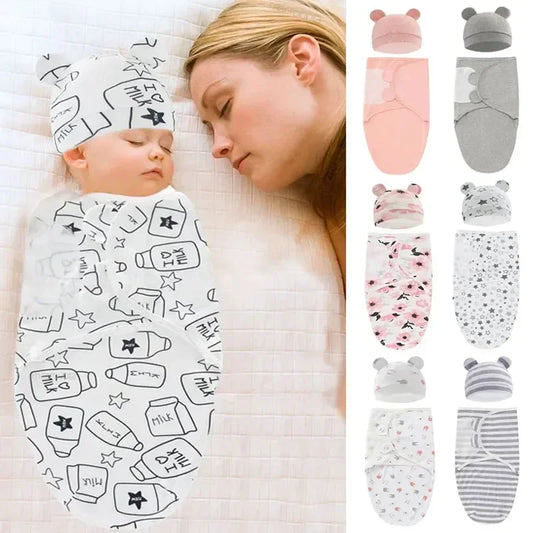 Couverture bébé d’emmaillotage en coton