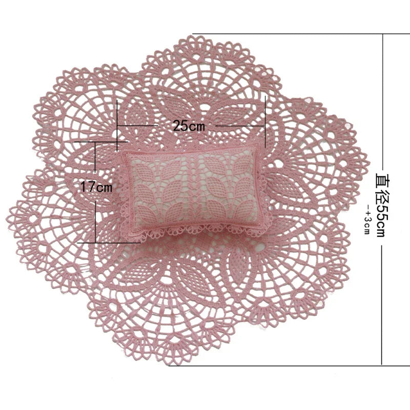 Couverture bébé en dentelle creuse