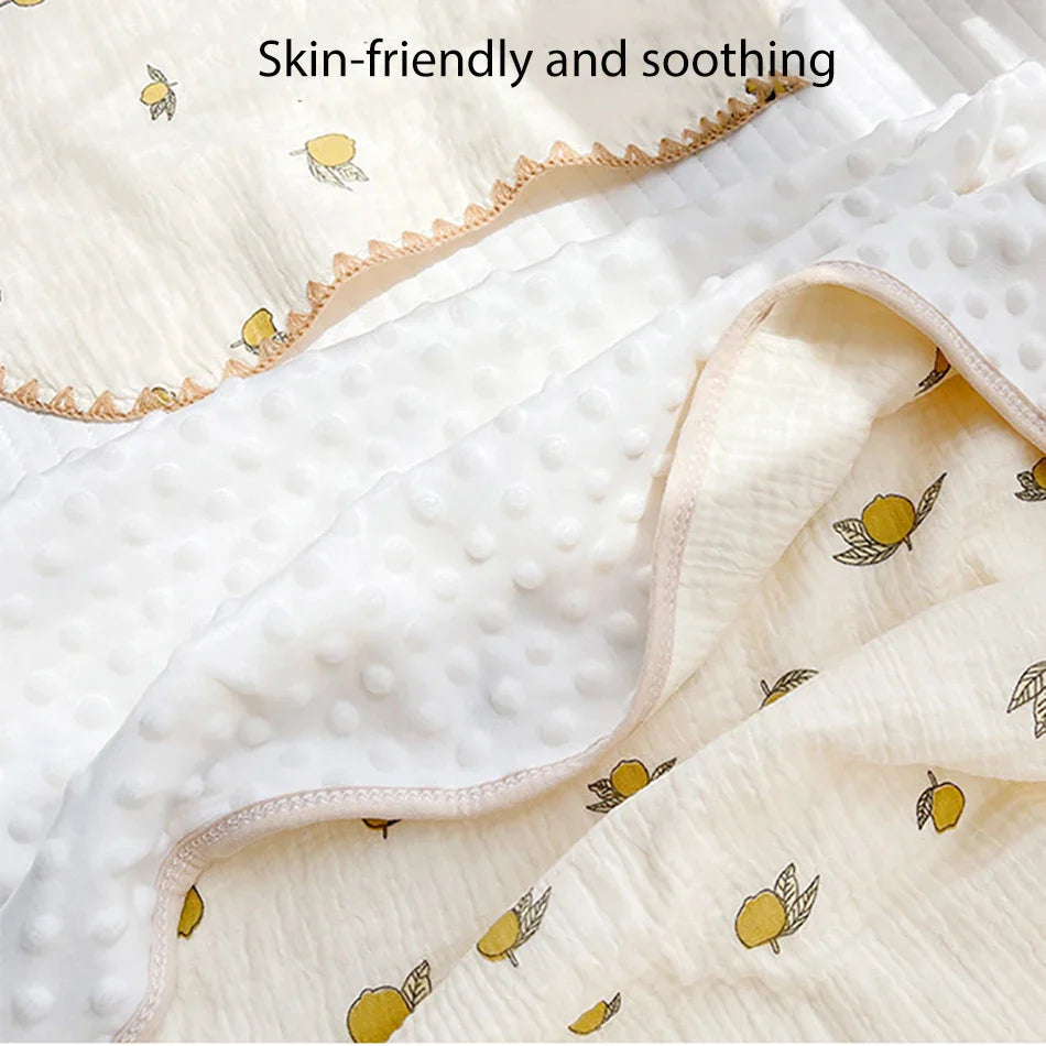Couverture bébé en mousseline de coton