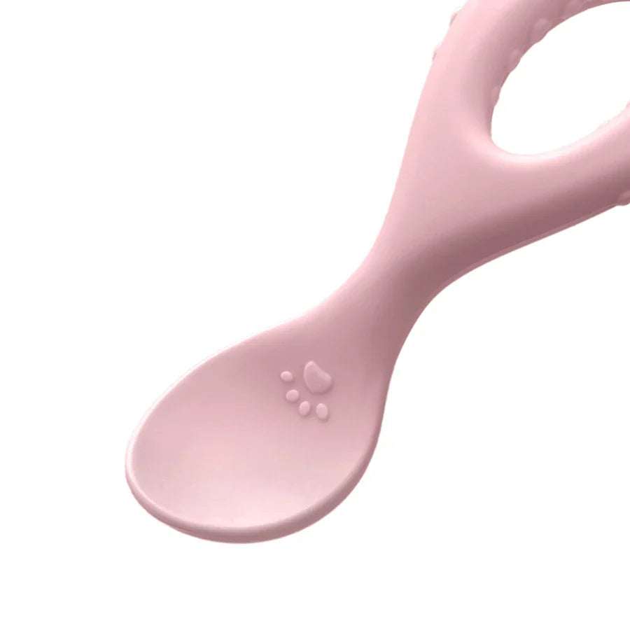 Cuillère en silicone souple pour bébé