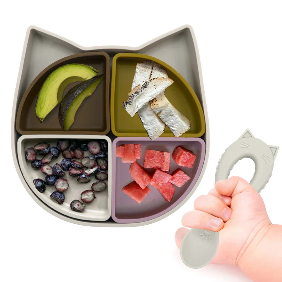 Cuillère en silicone souple pour bébé