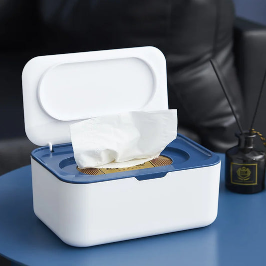 Distributeur de lingettes avec couvercle
