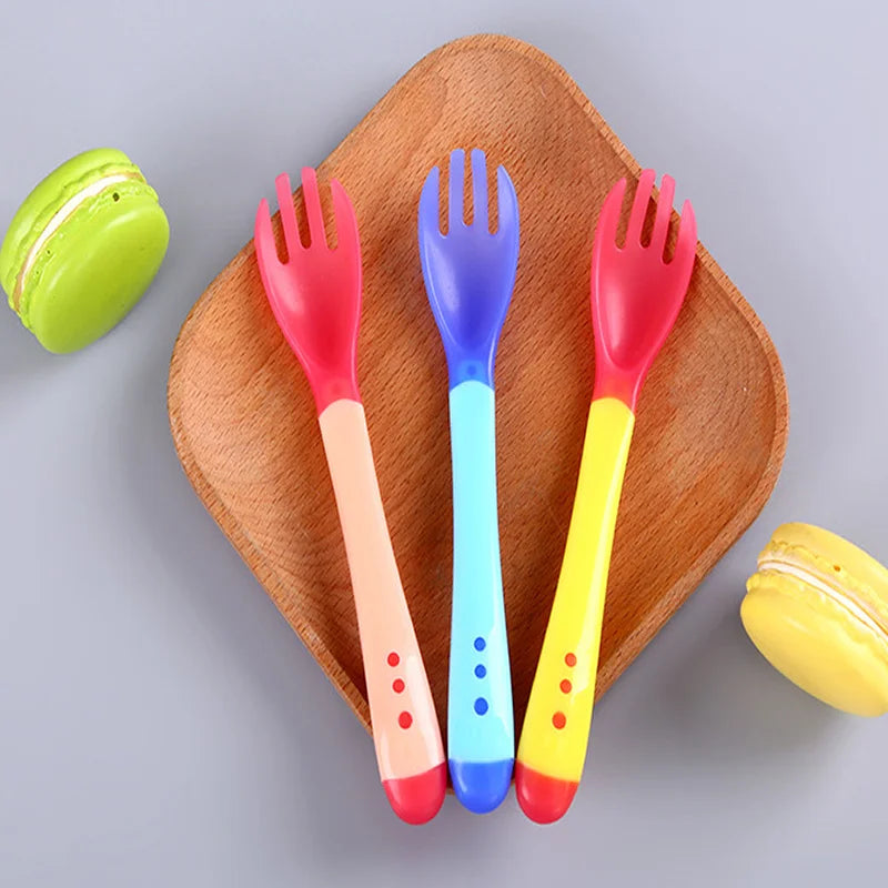 Ensemble cuillère et fourchette d’alimentation pour bébé