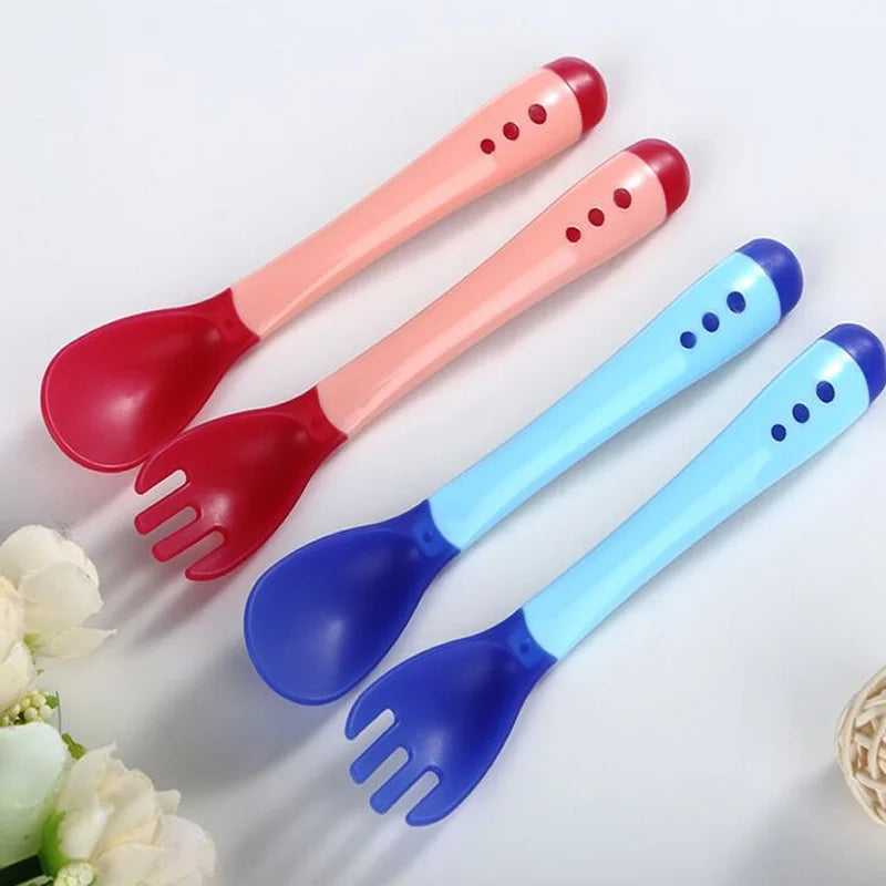 Ensemble cuillère et fourchette d’alimentation pour bébé