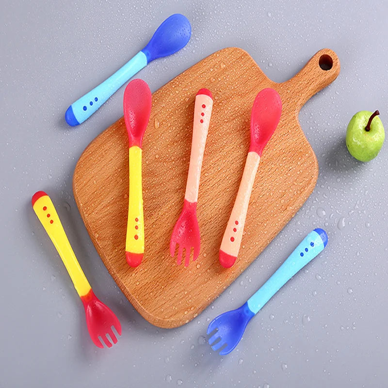 Ensemble cuillère et fourchette d’alimentation pour bébé