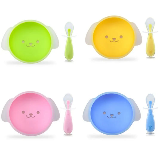 Ensemble d’alimentation en silicone pour bébé