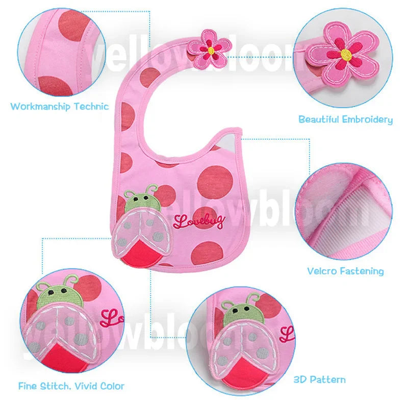 Ensemble de 9 bavoirs bébé imperméables