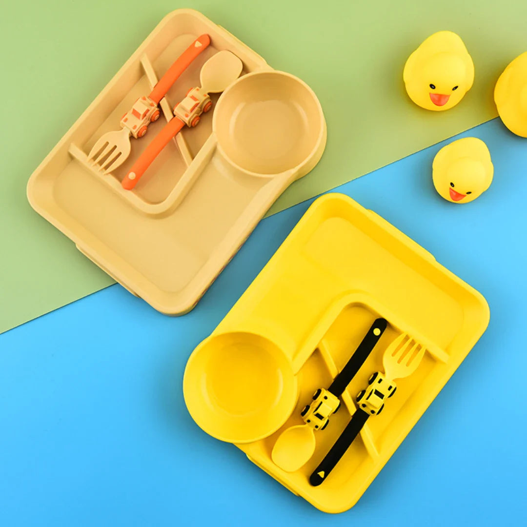 Ensemble de vaisselle en forme voiture pour bébé