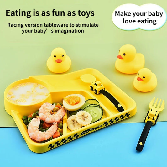 Ensemble de vaisselle en forme voiture pour bébé