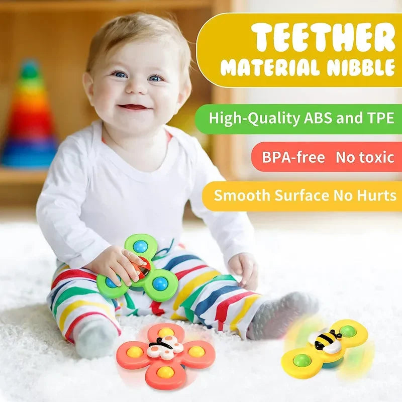 Jouet spinner à ventouse pour bébé