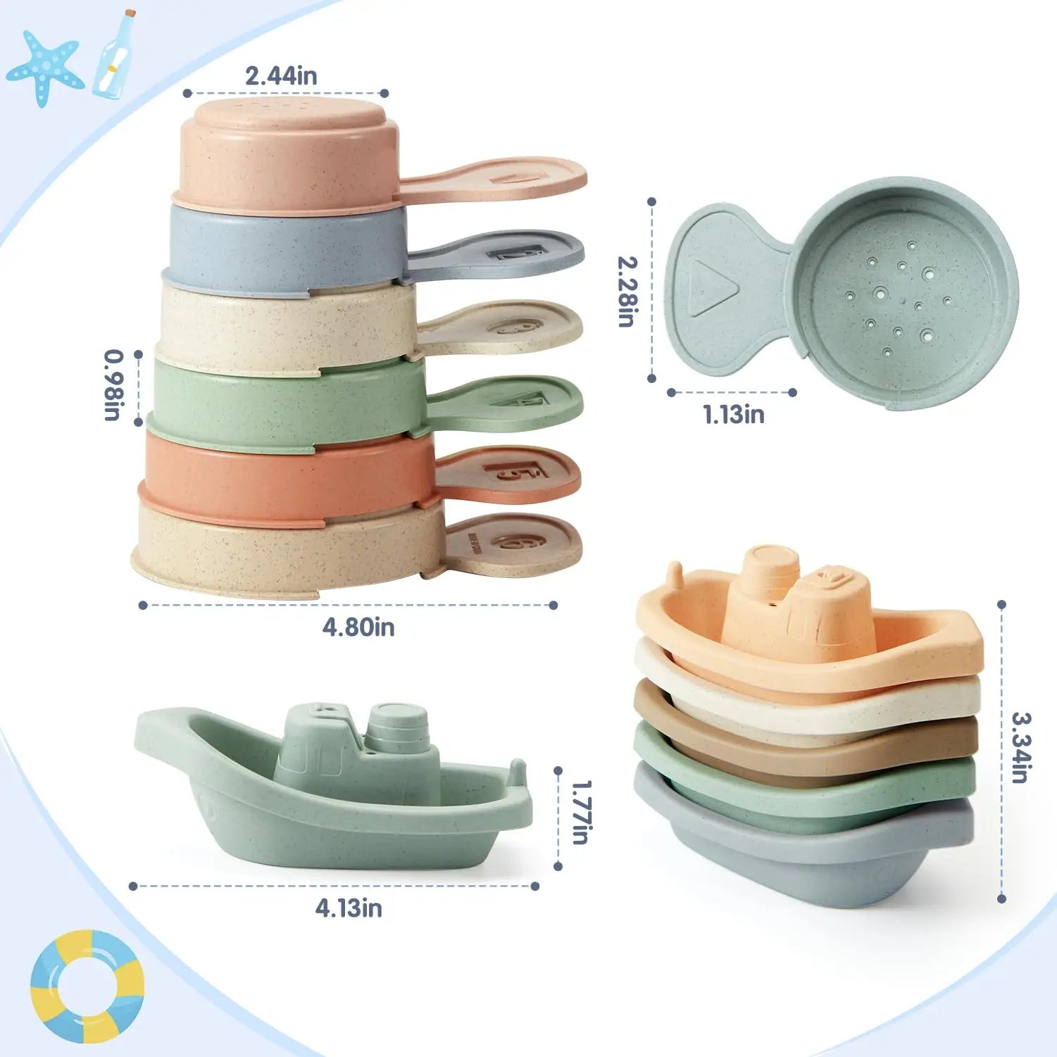 Jouets de bain flottants pour enfants