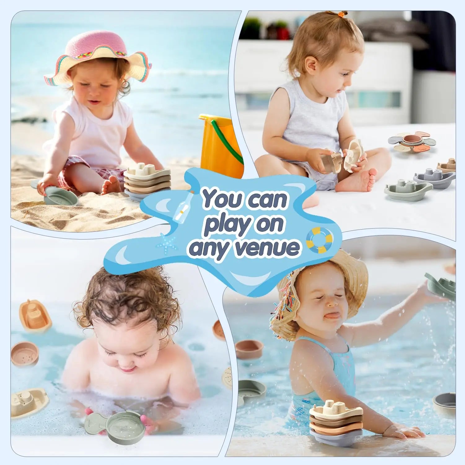 Jouets de bain flottants pour enfants