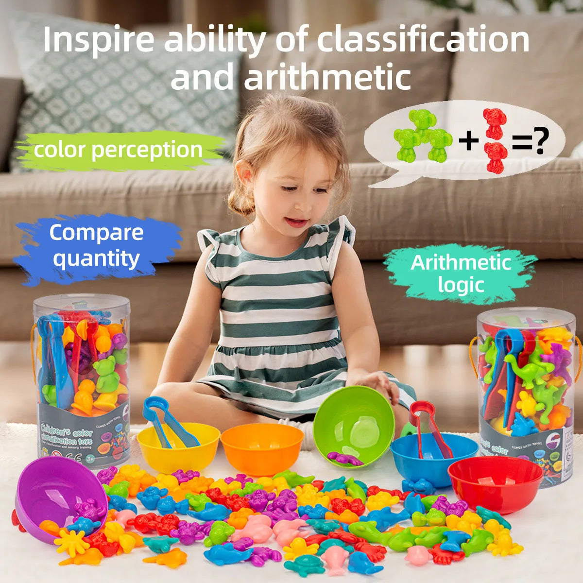 Jouets de tri d’animaux pour les enfants