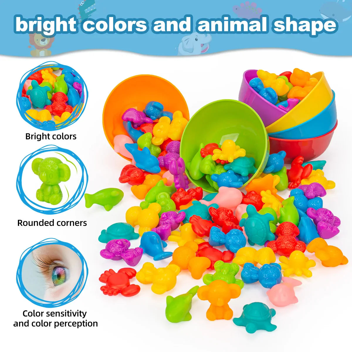 Jouets de tri d’animaux pour les enfants