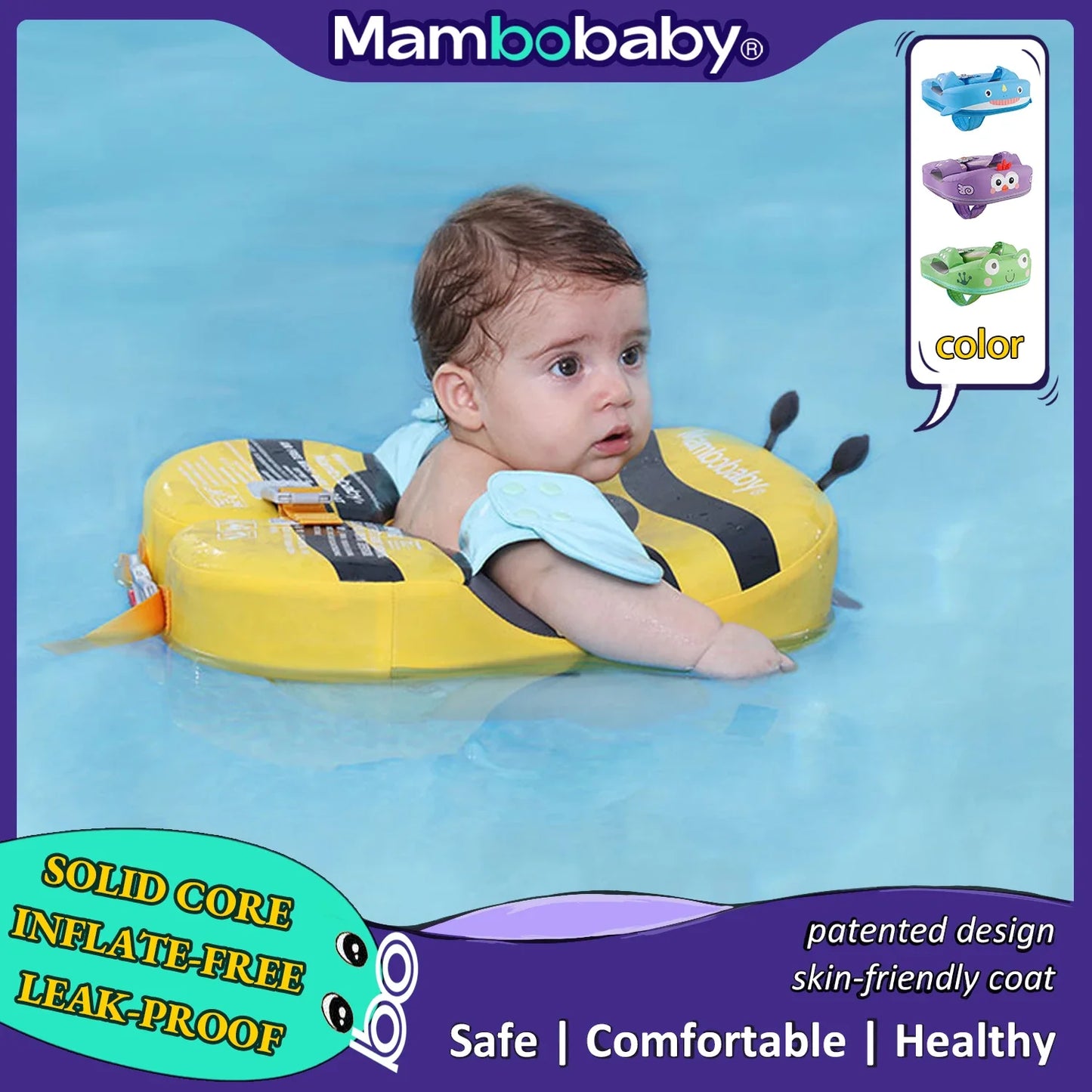 Mambobaby - Flotteur pour bébé avec sangle d’entrejambe