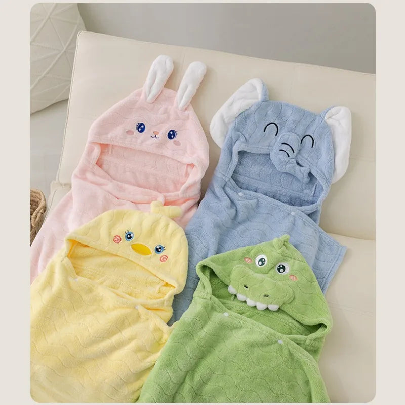 Poncho à capuche pour bébé