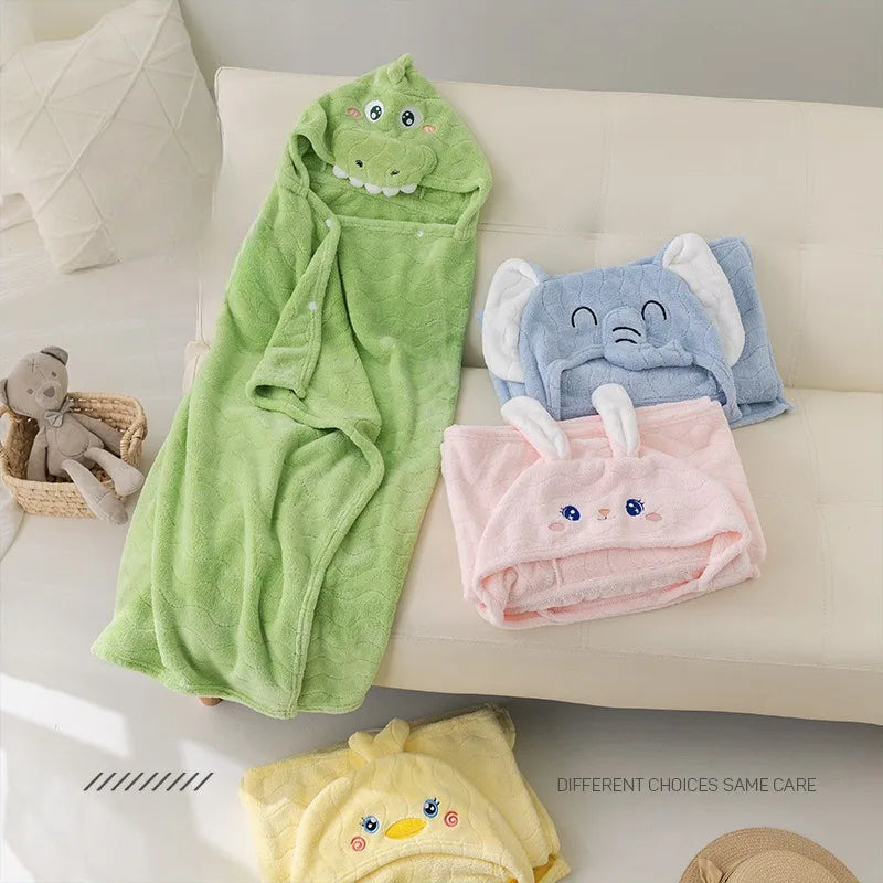 Poncho à capuche pour bébé