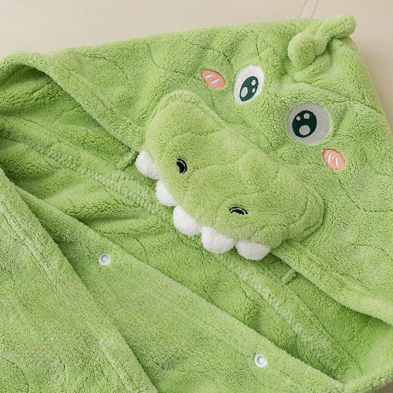Poncho à capuche pour bébé