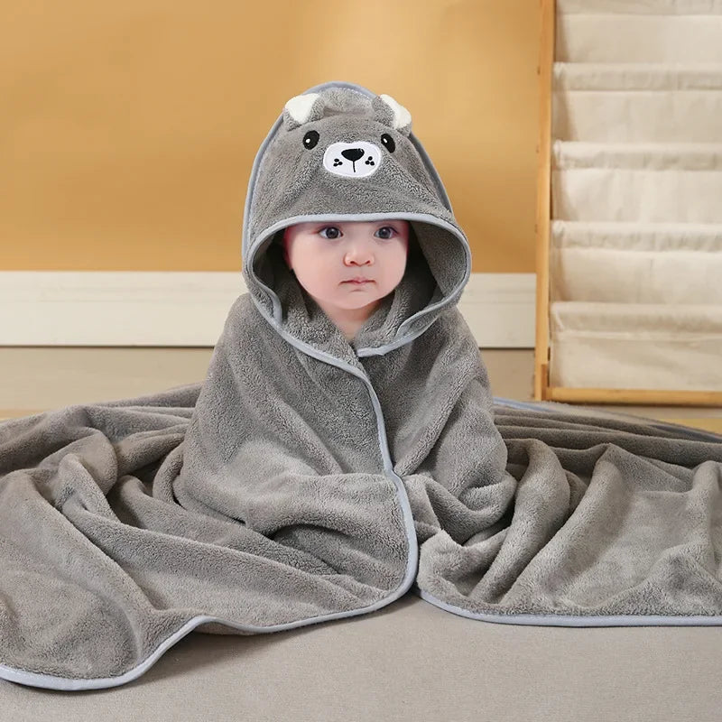 Serviettes de bain à capuche pour bebe